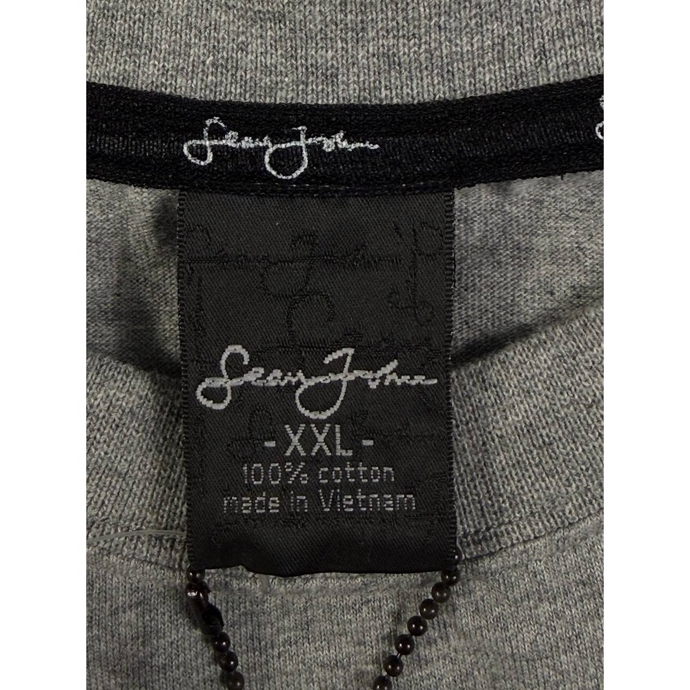 Vintage Y2K Sean John XXL Embroidered Logo Long Sleeve Tee Hip Hop Skate Gray - Picture 10 of 13